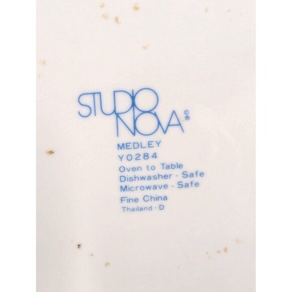 Studio Nova Medley Y0284 Salad Plate 8 1/4" Replacement Set of 3 Discontinued - Picture 11 of 11